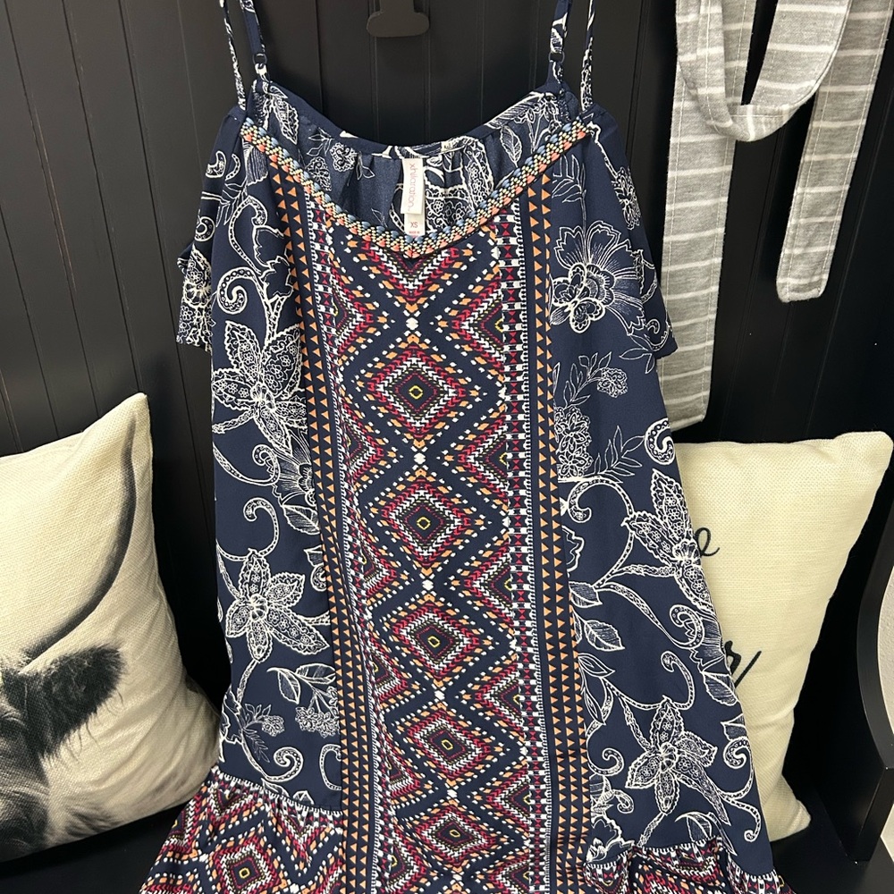 Xhilaration Multicolor Patterned Dress